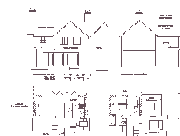 rear extension epsom-planning drawings epsom-building regulations epsom